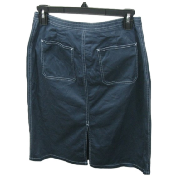 The Limited Slate Blue Cotton Skirt Size 6 - Picture 2 of 2
